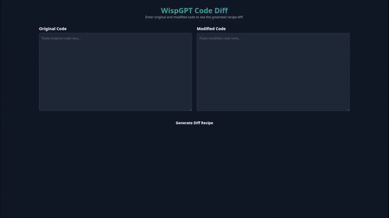 WispGPT Code Diff Demo